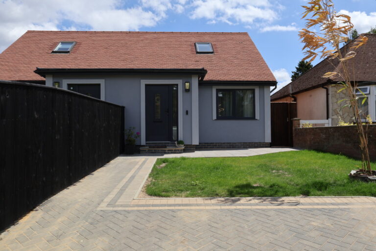 Secure off-road parking space suitable for work vans at Namis Suites serviced accommodation in Farnborough